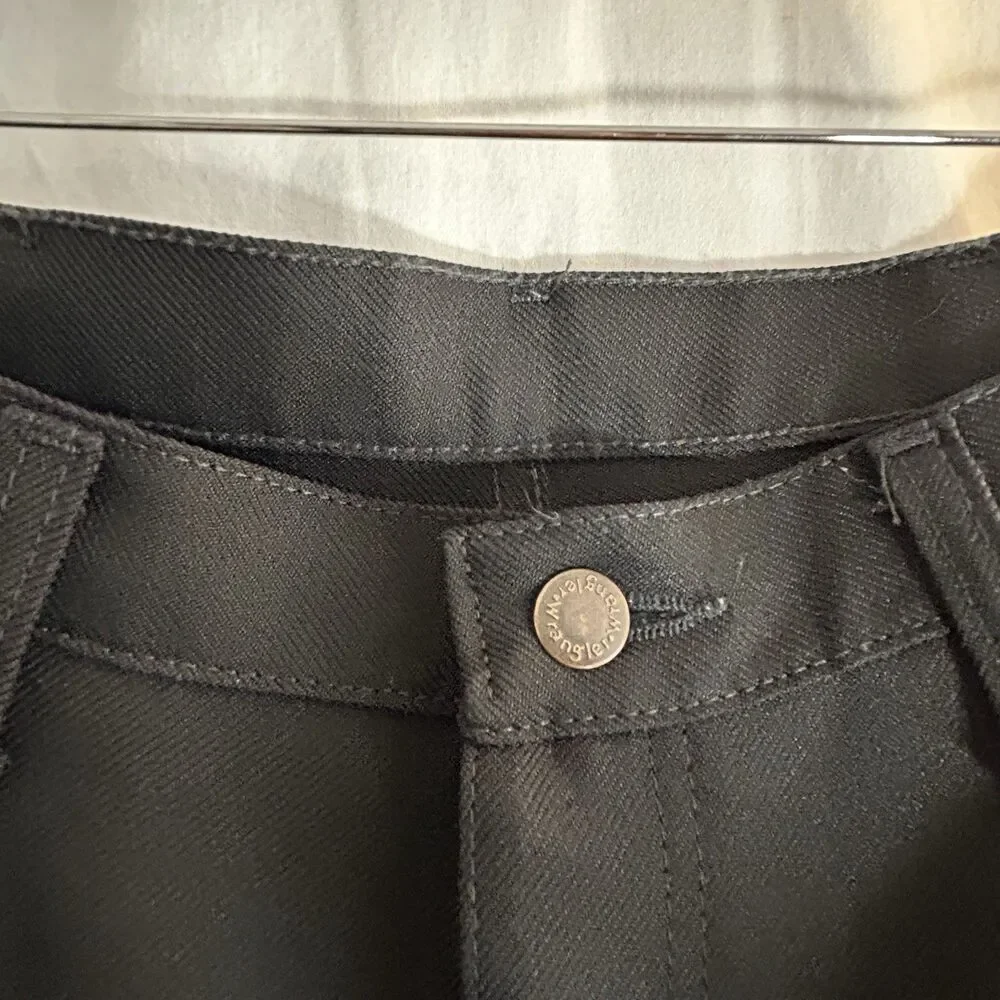 Wrangler Men's Black Dress Pants (light flare)